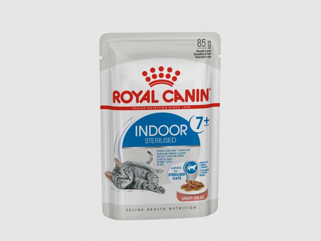 ROYAL CANIN INDOOR Sterilised in Soße Nassfutter für Wohnungskatzen 12x85 g