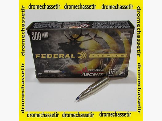 Doos van 20 patronen .308 Win Federal Terminal Ascent 175 grains
