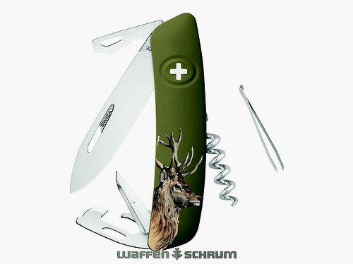 Swiza Klappmesser D05 Hirsch  Klingenlänge: 7,5cm - Stahl 440 Klingensperre