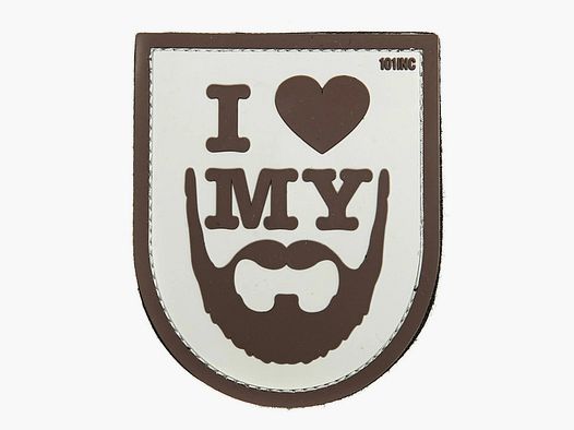 101 INC 101 Inc. 3D Patch I love my Beard braun