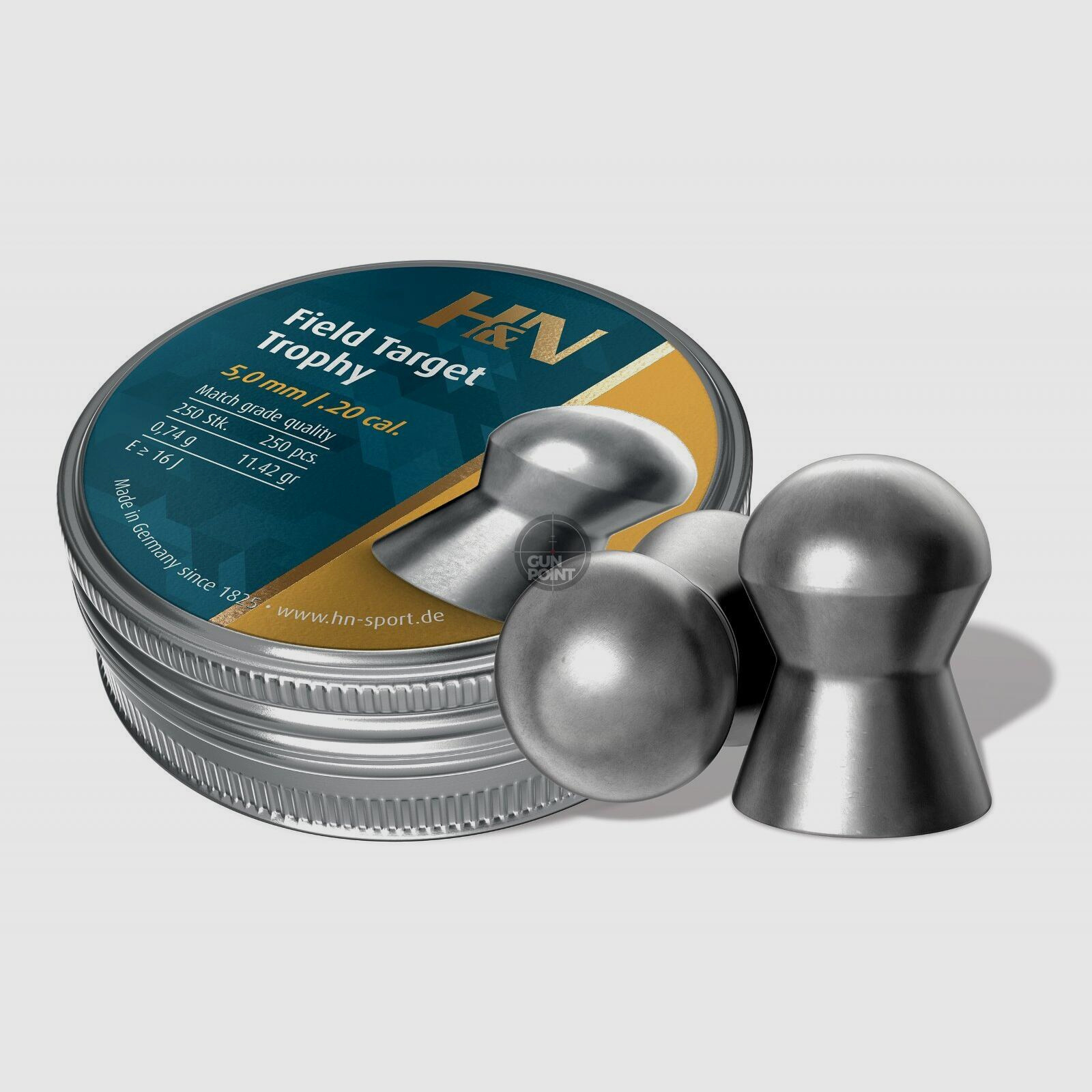 H&N Field Target Trophy - 5,00 mm / .20 cal. - 250 Stck