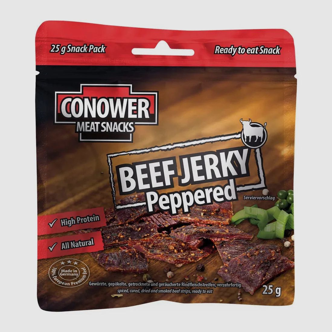 Conower Snacks Beef Jerky Peppered 25 g