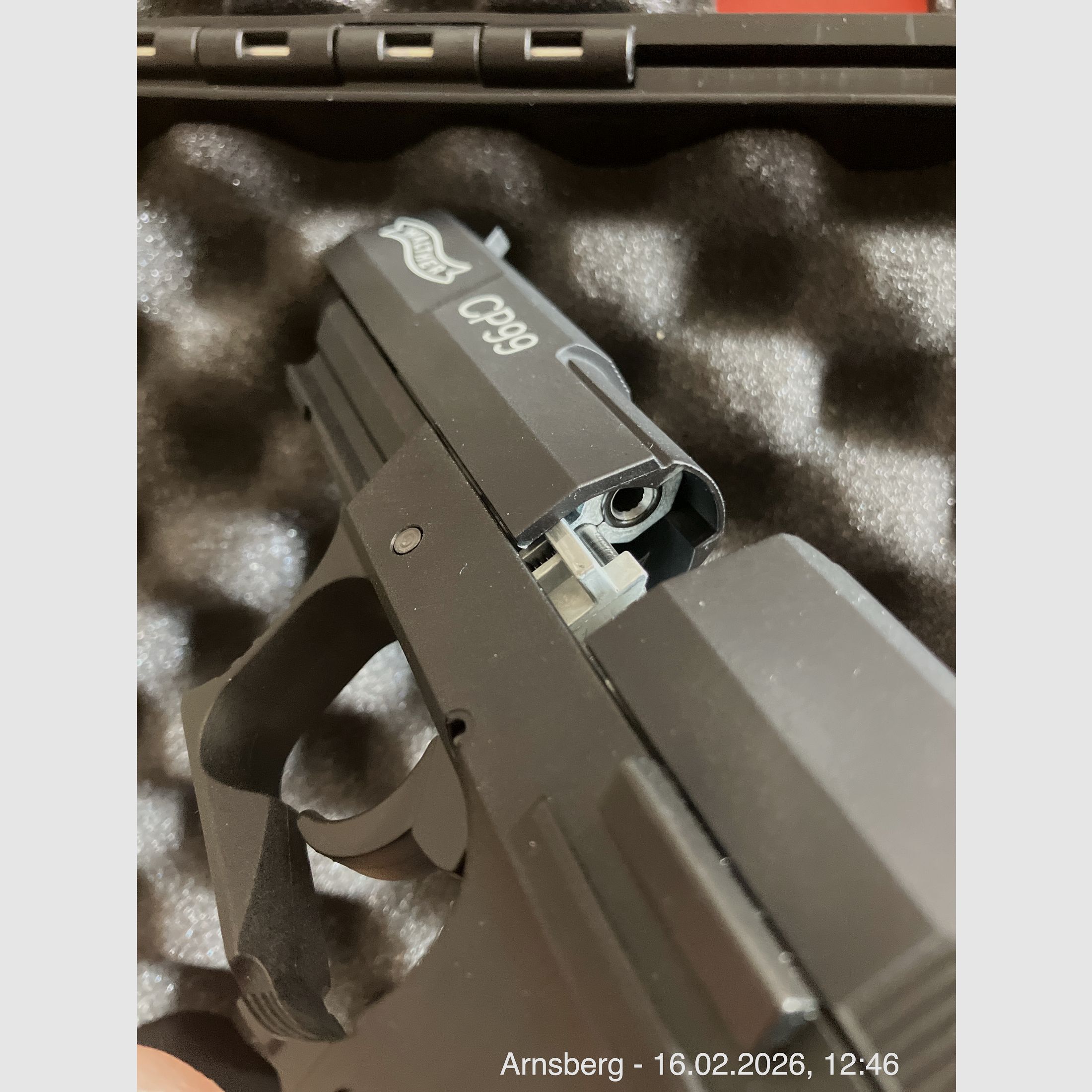 NUOVO!! Walther CP99 BLK CO2 Pistola 4,5 mm Diabolo