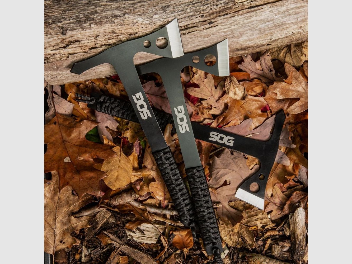 SOG Throwing Hawks 3-Piece Throwing Axe Set with Sheath, image 4 of 20