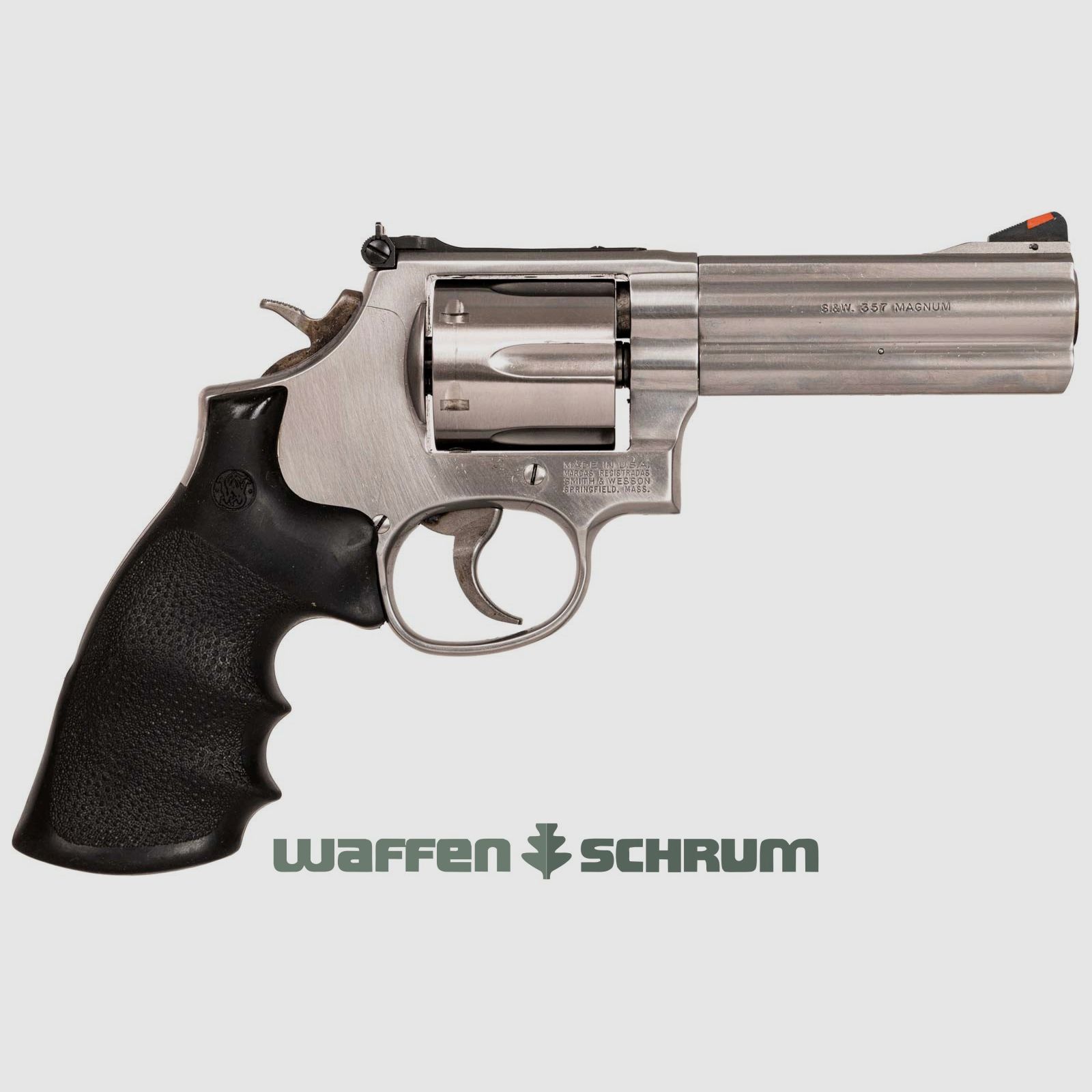 Smith & Wesson 686 .357Mag, impugnature in gomma, mirino regolabile, mirino intercambiabile, lunghezza canna: 4 pollici