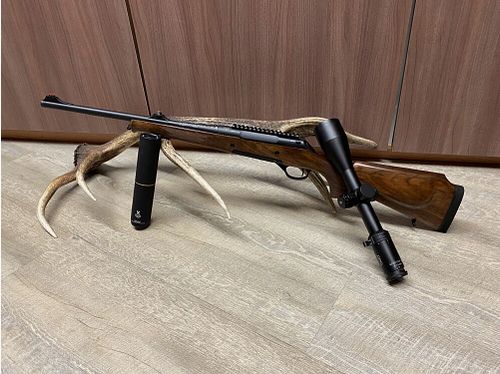 Haenel Jaeger 10 Lady Timber Compact, with GPO Spectra 5x 3-15x56 & Stalon X108