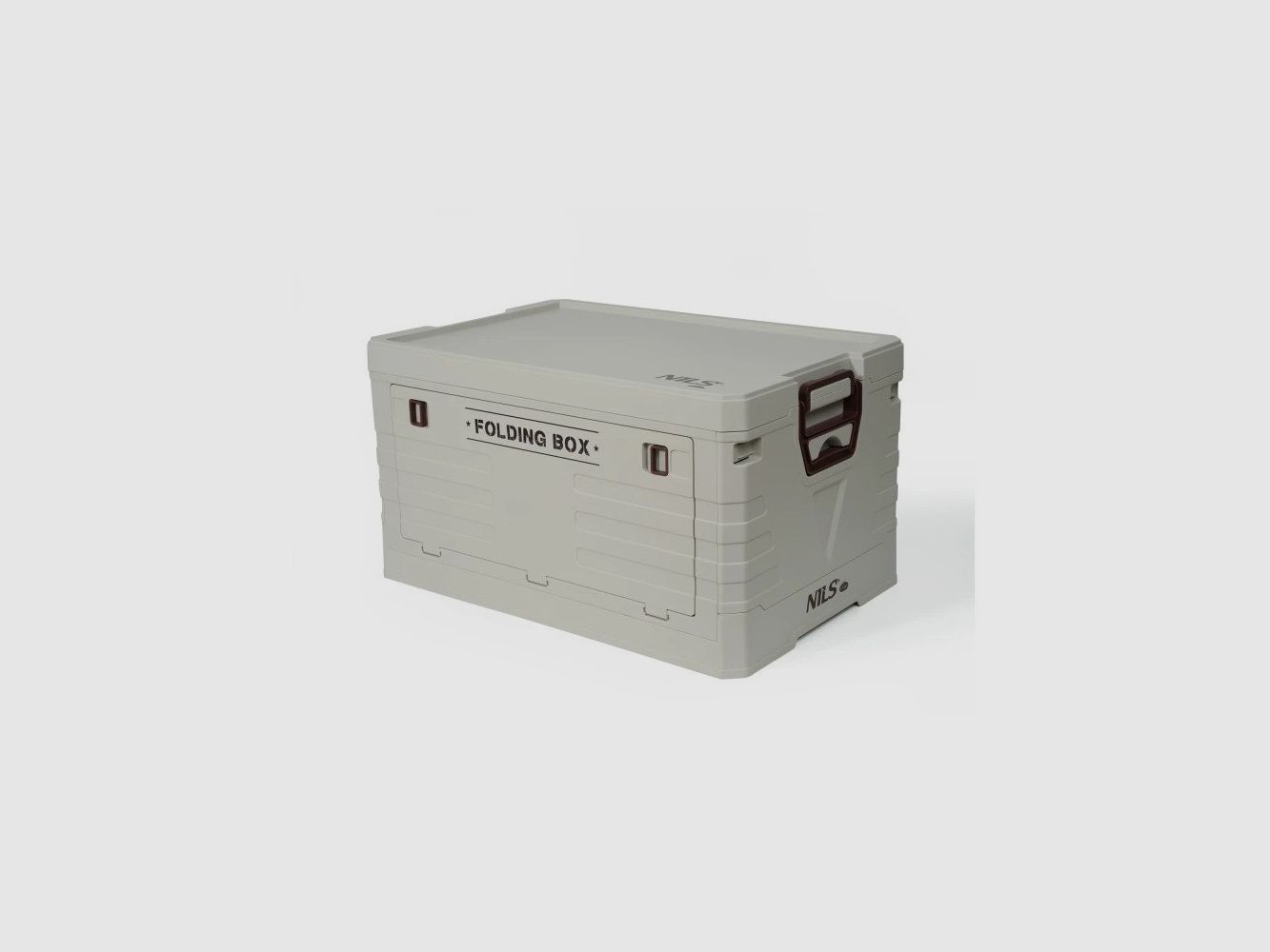 NILS folding crate with lid 50 L white, image 1 of 15