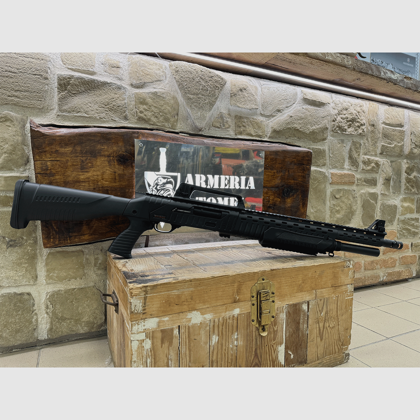 GEBRAUCHT – PUMPGEWEHR – DERYA MOD. ANAKON Kal. 12, Bild 1 von 5