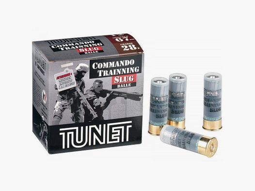 Tunet 12/67,5 Slug Commando Training 28G - Scatola da 25 pz
