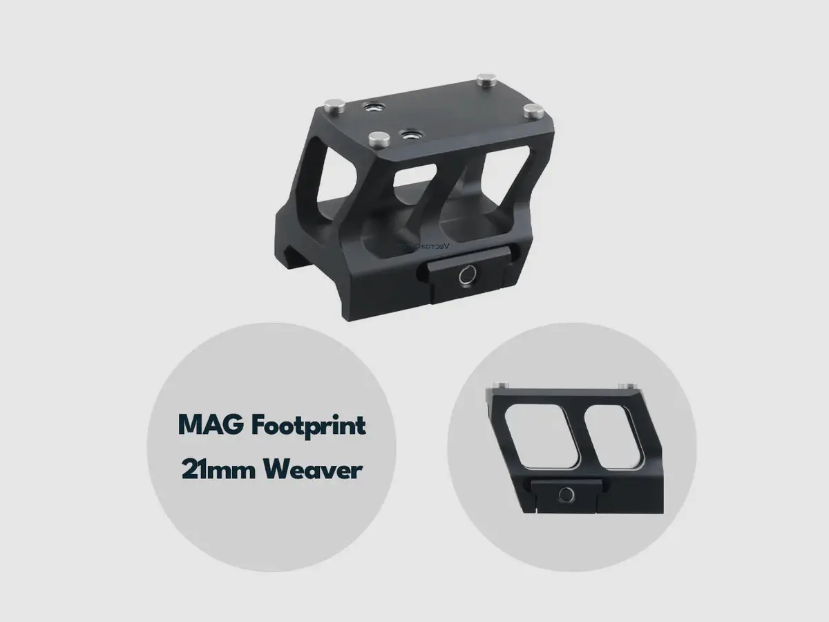 Vector Optics SCRA-73 Montaje con MGT (SHIELD) Footprint, 21mm Picatinny, h=28mm, imagen 1 de 6