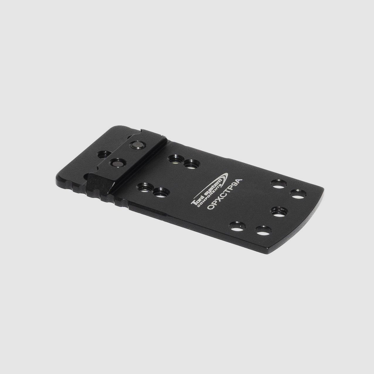Schwalbenschwanz-Grundplatte für roten Punkt (Typ A) für Canik TP9 - TONI SYSTEM/Dovetail base plate for red dot (type A) for Canik TP9 - TONI SYSTEM  *   ITEM CODE   OPXCTP9A