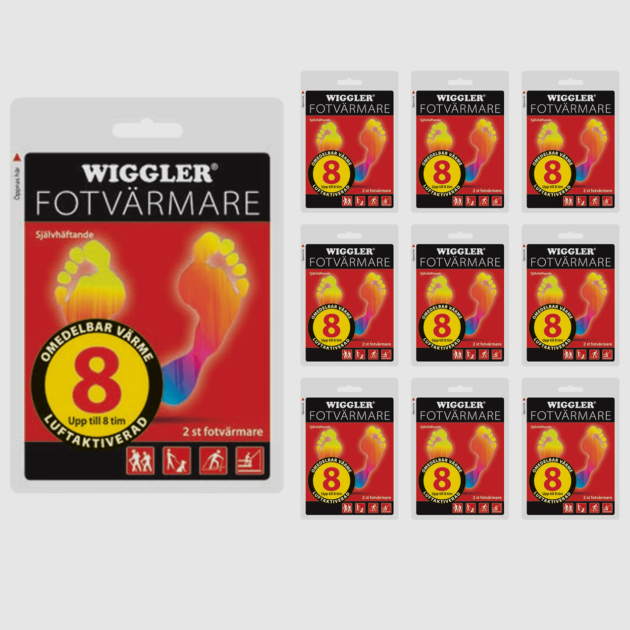 Wiggler calentadores de pies 10 pares