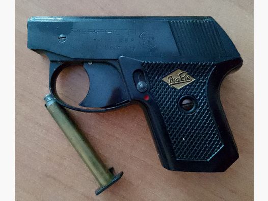 Alte Perfecta Mod S Schreckschuss Kal. 6 mm Knall Flobert/ PTB 7-69!