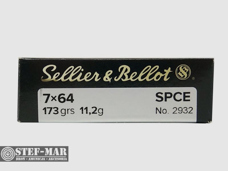 Sellier & Bellot 7x64mm SPCE 11.2 g Ammunition [C4-1], image 3 of 4