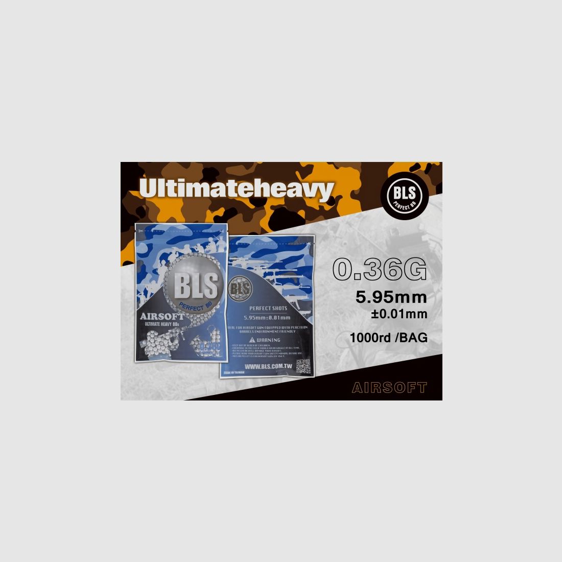 0,36G - BLS BIO BB'S 1000 Schuss, weiß
