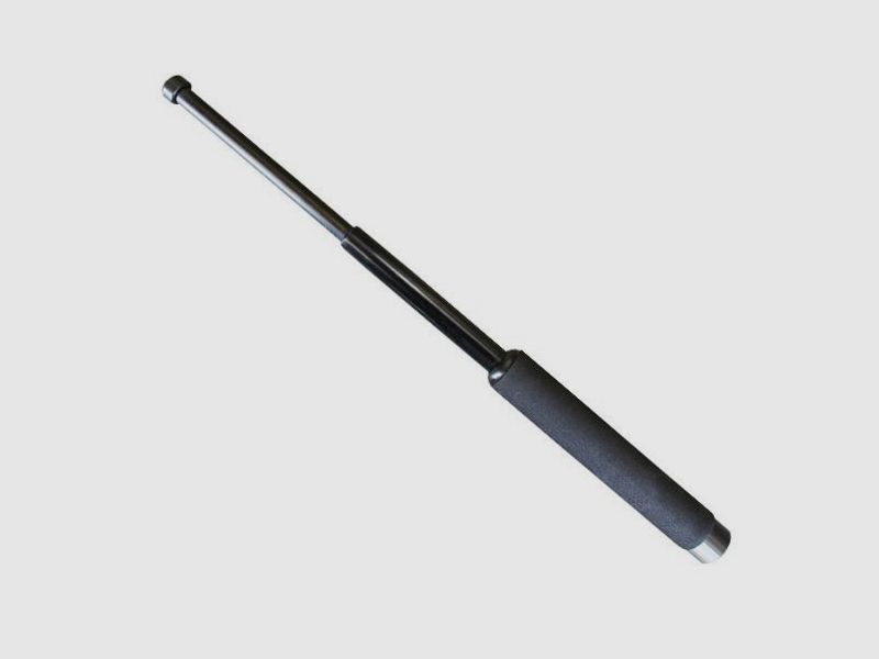 TELESKOPSCHLAGSTOCK 16 ZOLL - SCHWARZ - MIT TASCHE