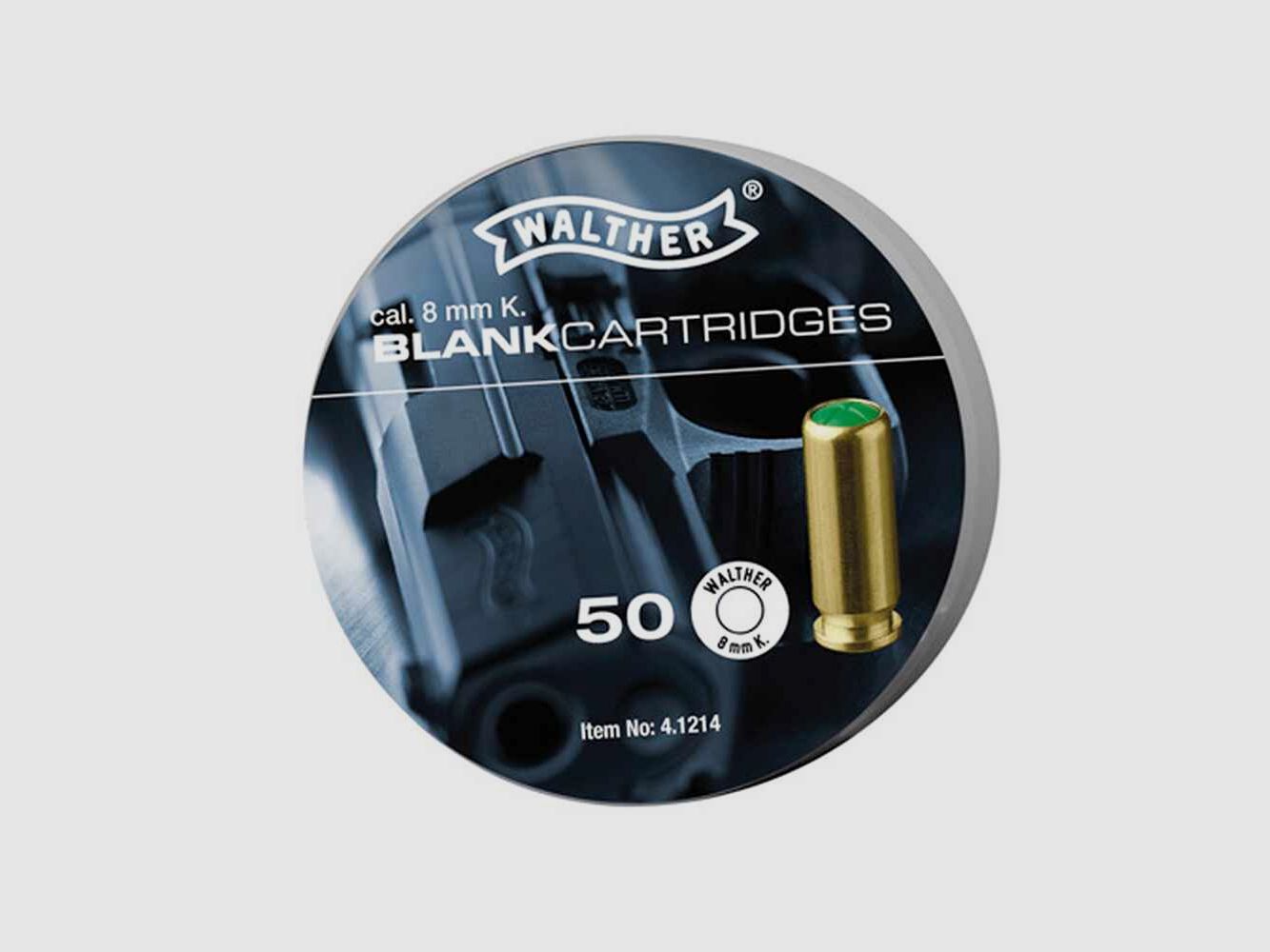 Platzpatronen / cal. 8 mm K. - 50 Schuss Walther