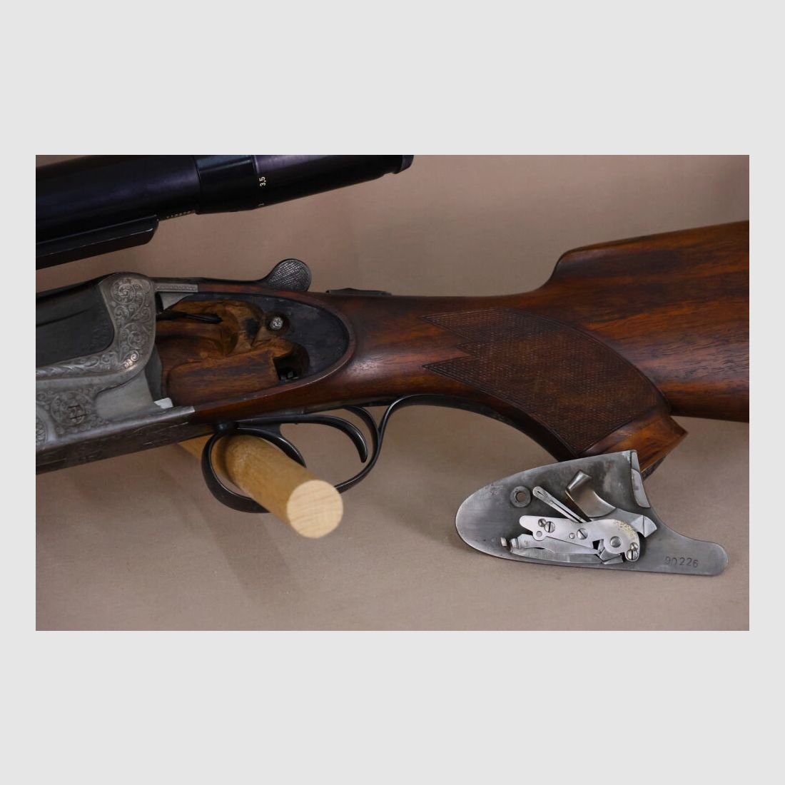 Merkel double-barreled shotgun with side locks // left-handed stock // DBL