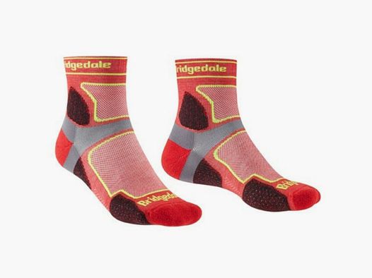 Calcetines Trail Running hombre Rojos Bridgedale Ultralight T2 3/4