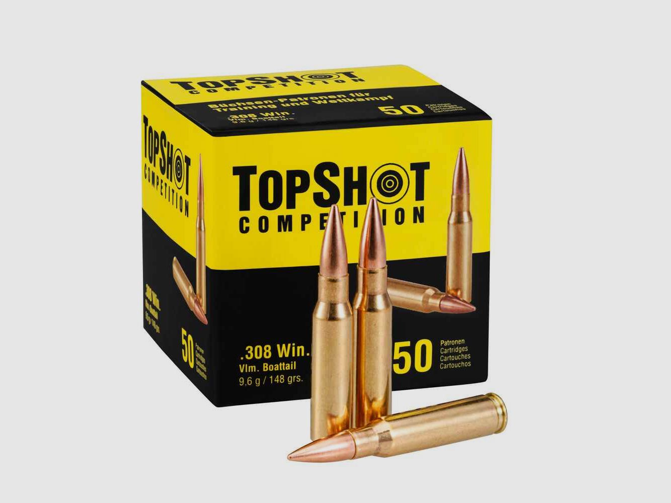 .308 Win. FMJ 148grs. 50 pcs., TOPSHOT Competition