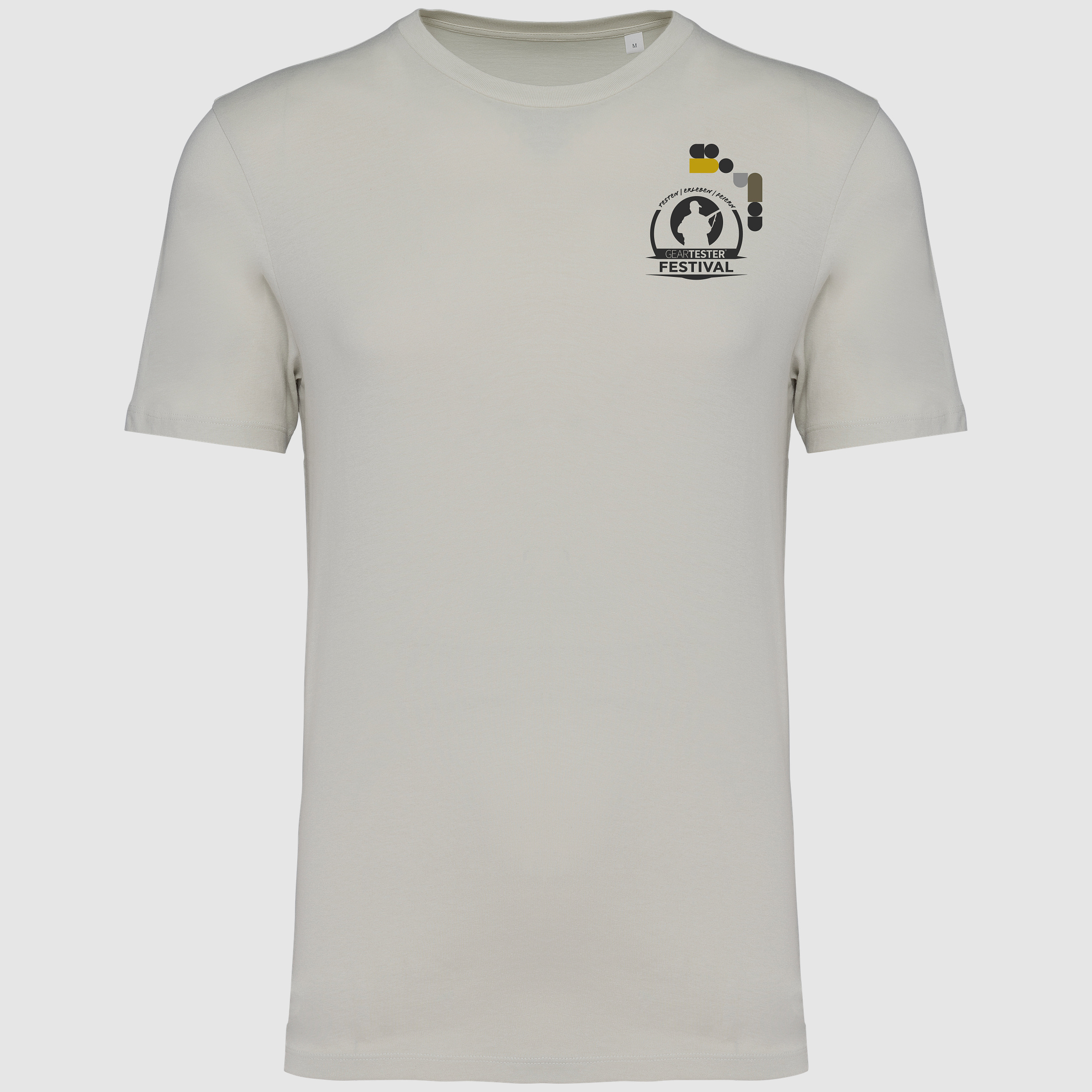 Geartester Festival Bio T-Shirt, piccolo logo