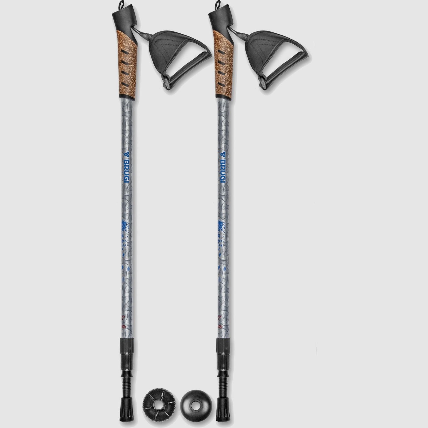 Brugi Trekking Nordic Walking Stöcke Blau, Bild 1 von 3
