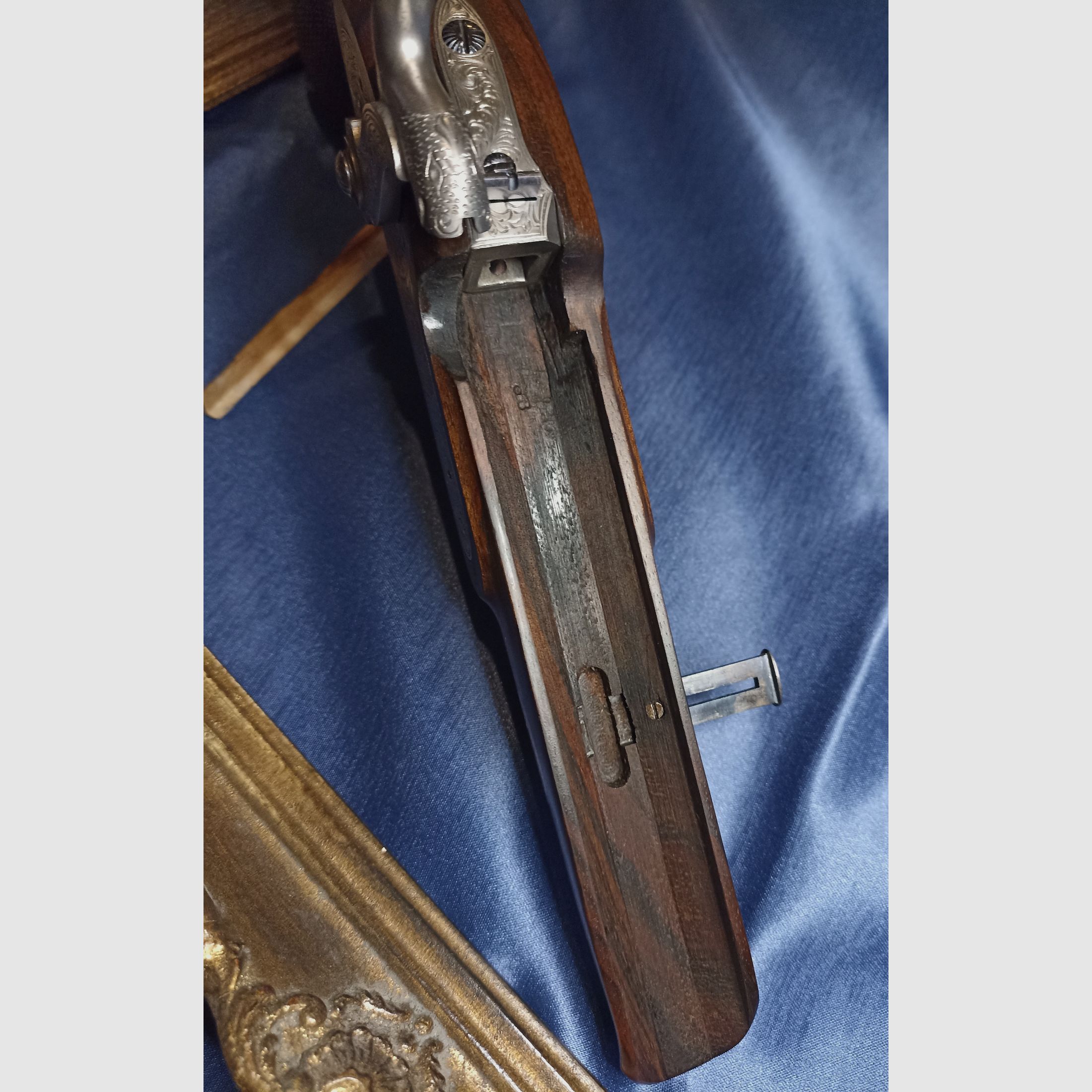 Pistolet perkusyjny Hege Überlingen kal. 33 Siber w Lozannie Złoto