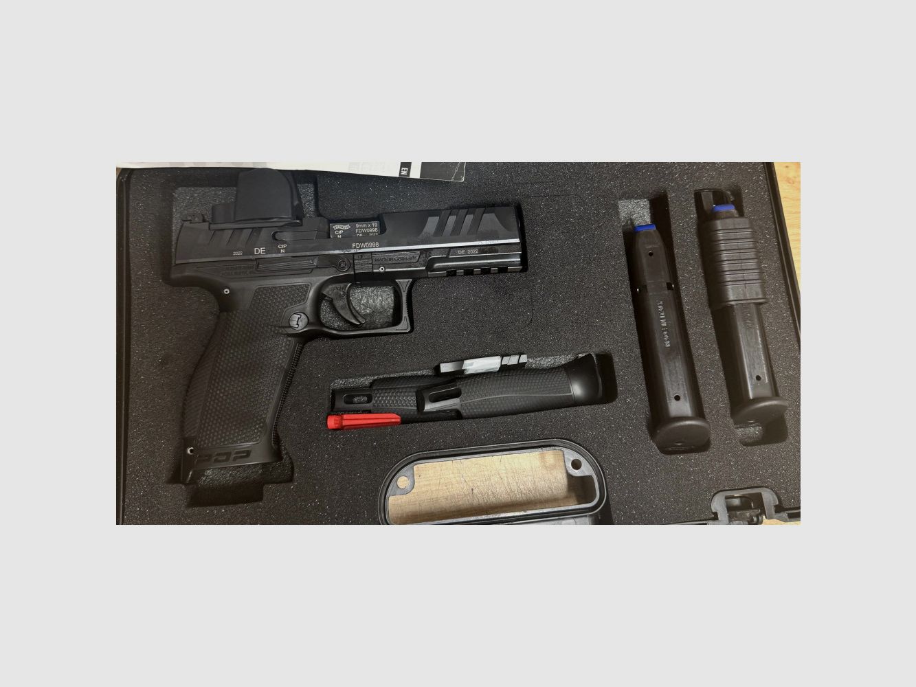 PISTOLE WALTHER PDP FS 4,5 ZOLL 9X19 GEBRAUCHT, Bild 9 von 9