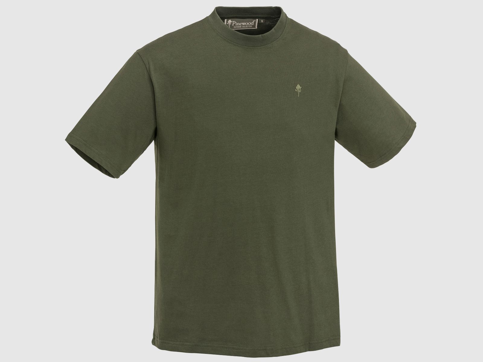 Pinewood heren-T-shirt, 3 stuks, maat 4XL, groen/bruin/khaki, afbeelding 1 van 3