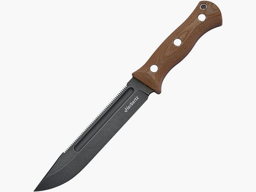 Herbertz Outdoor and survival knife D2 (Brown Micarta handle scales)