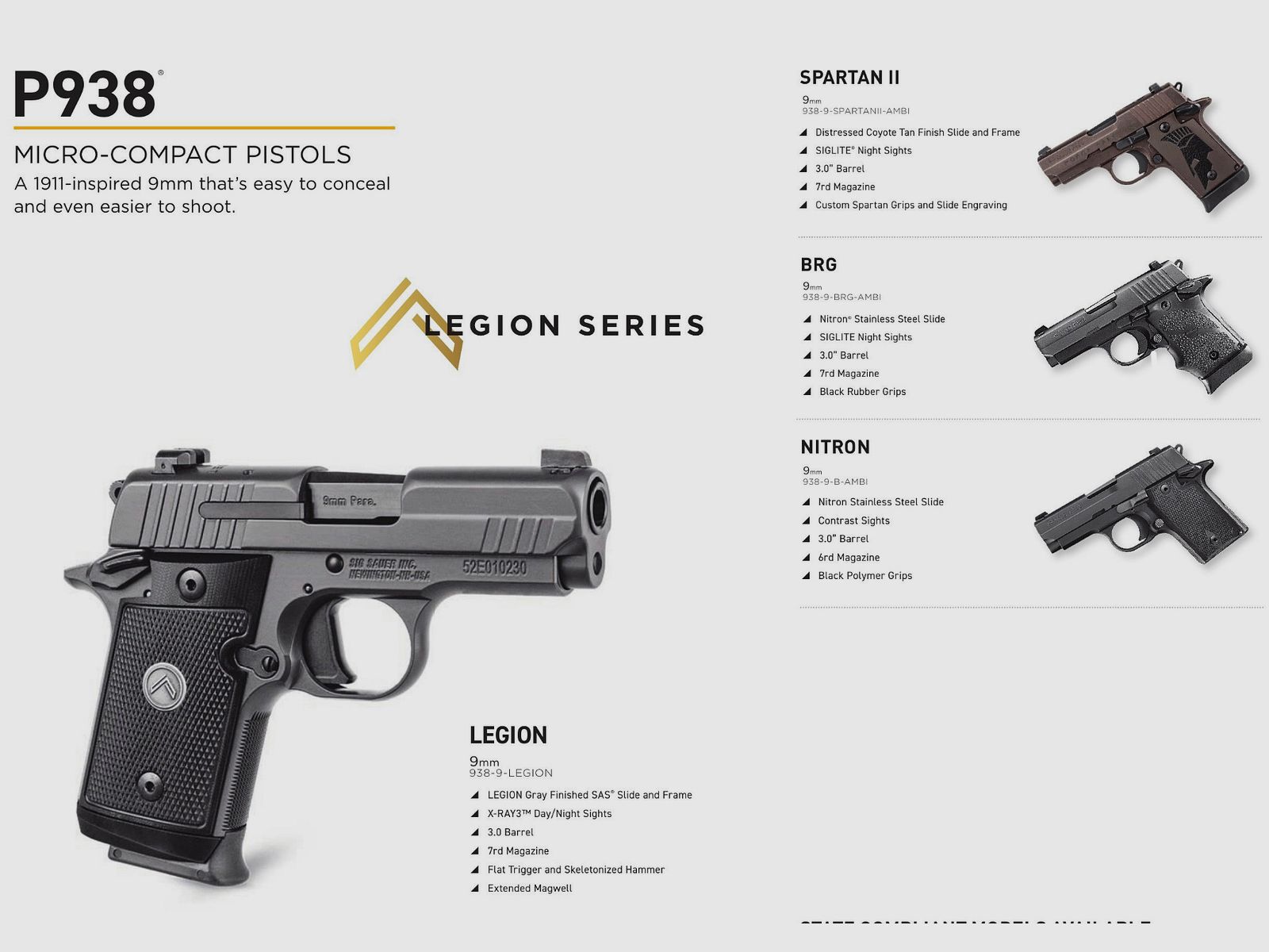 SIG SAUER / PISTOLE SEMIAUTOMATIQUE / TOUS LES MODÈLES, image 13 sur 15