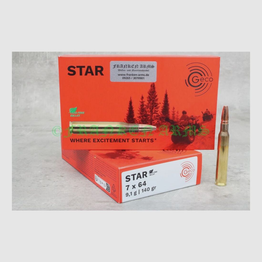 GECO Star 7x64 140gr. 9,1g 20 Stück Staffelpreise