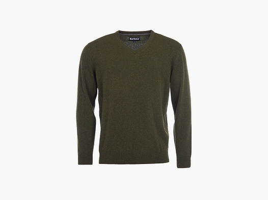 BARBOUR Essential Lambswool V Ausschnitt Seaweed Green