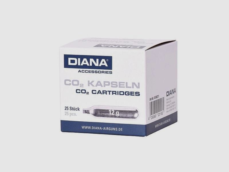 Diana CO2-capsules 12 g - 25 stuks.