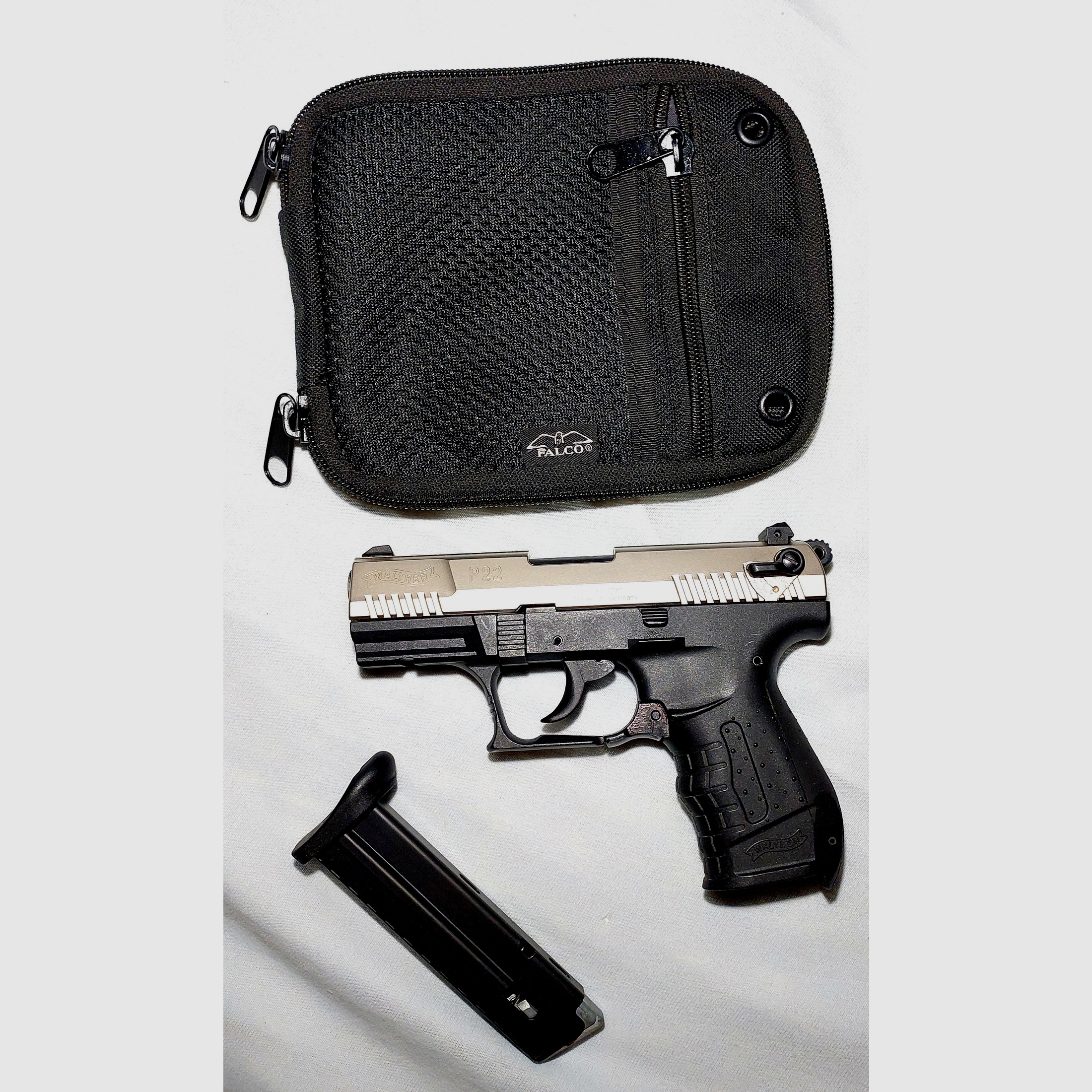 Walther P22 (P 22 Classic) pistola a salve 9mm P.A.K. nichelata (PTB 778)