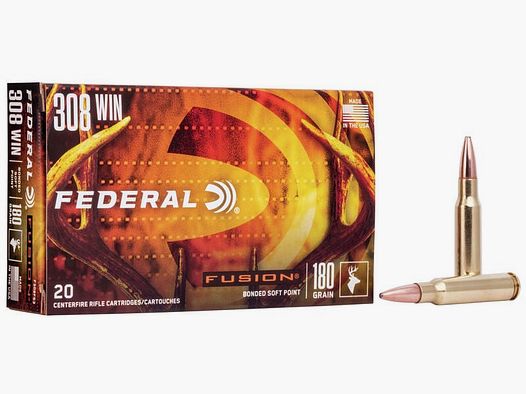 Büchsenmunition FEDERAL Fusion – 308 Win. – 180 grains