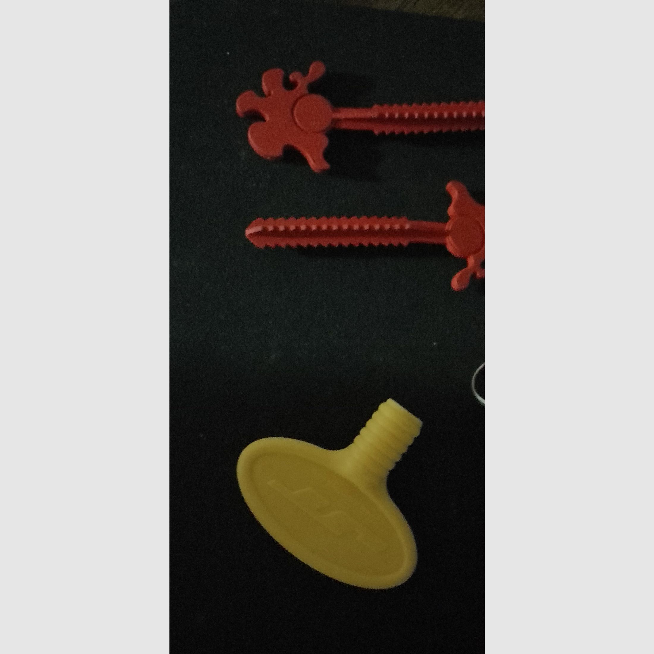 3x Bouchons de bouche d'origine Rouge Accessoires de transport Ram cal .43 .50 Bouchons de canon Gomme Marqueur comme neuf universel Umarex t4e Pistolet Fusil Paintball