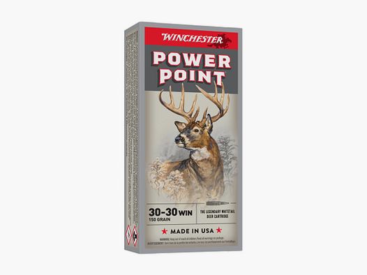 MUNITIONS BALLES 30-30 WINCHESTER POWER POINT 150G CX30306