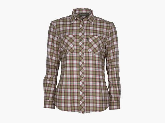 Pinewood Pinewood Flanellbluse Felicia grün weiß Frauen