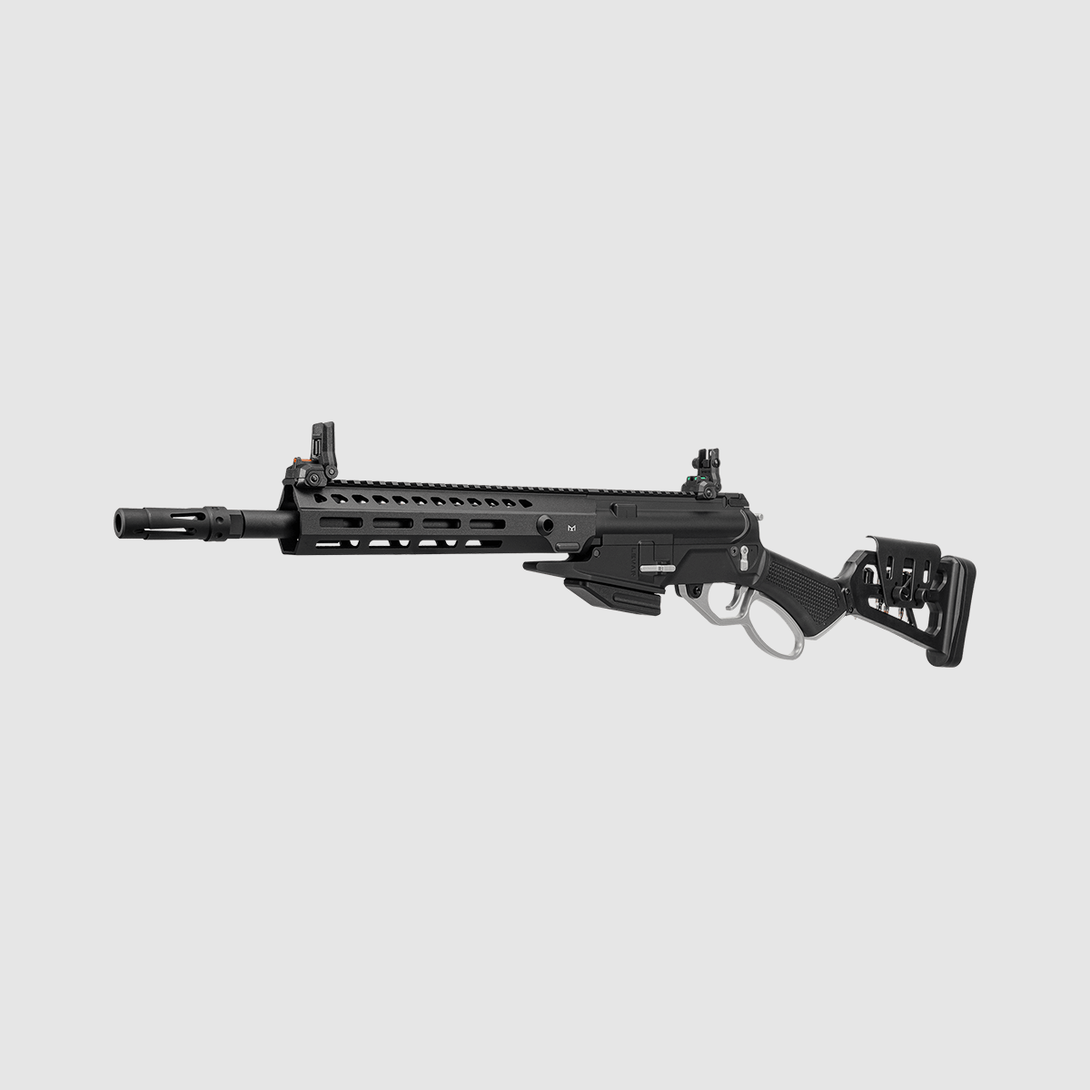 LevAR PLATA Gas Powered Lever Action Rifle with Aluminum Handguard in Black -F- | G&G, image 6 of 8
