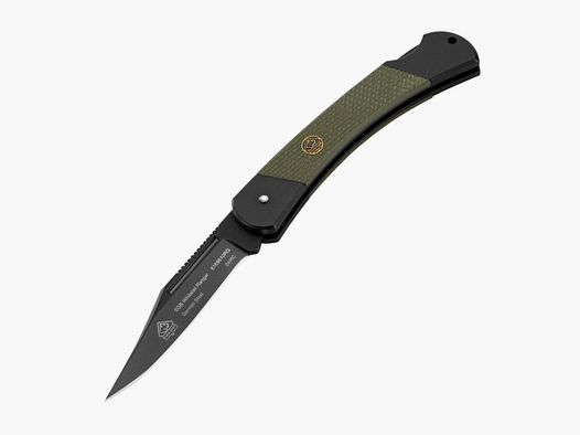 PUMA SGB whitetail ranger, G10 Olivgrün, schwarz eloxiert