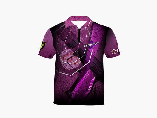 DED CZ Shadow 2 Purple T-Shirt, Größe: 7XL, Benutzerdefinierter Name: Kein Name, Bekleidungsart: Regulär (Herren)