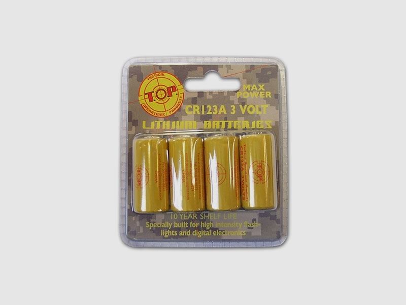 Batterie CR123A Top VE 4