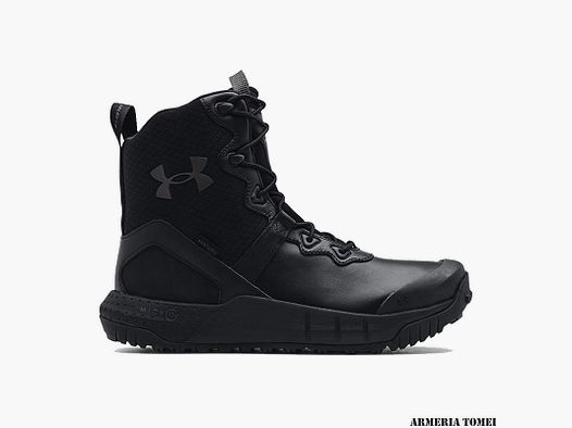 BOTAS – UNDER ARMOUR – HOMBRE – MICRO G® VALSETZ LEATHER IMPERMEABLE Tactical Black / Jet Gray – 001