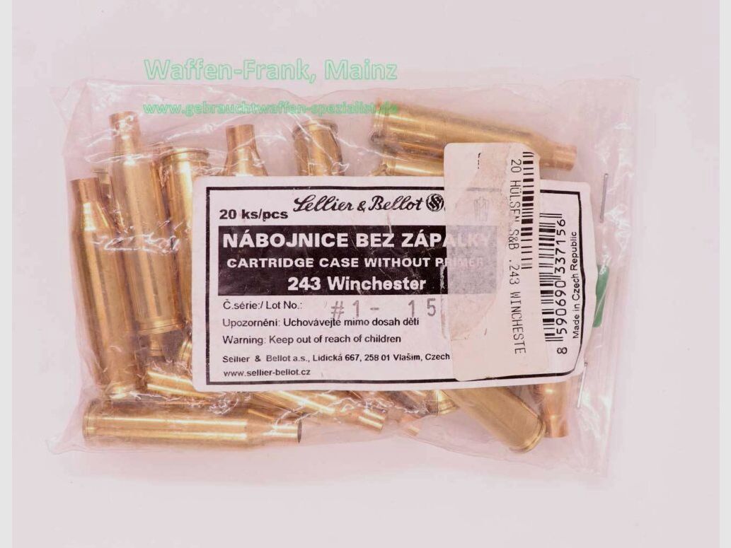 Sellier & Bellot CZ Long Rifle Cartridges .243 Win.