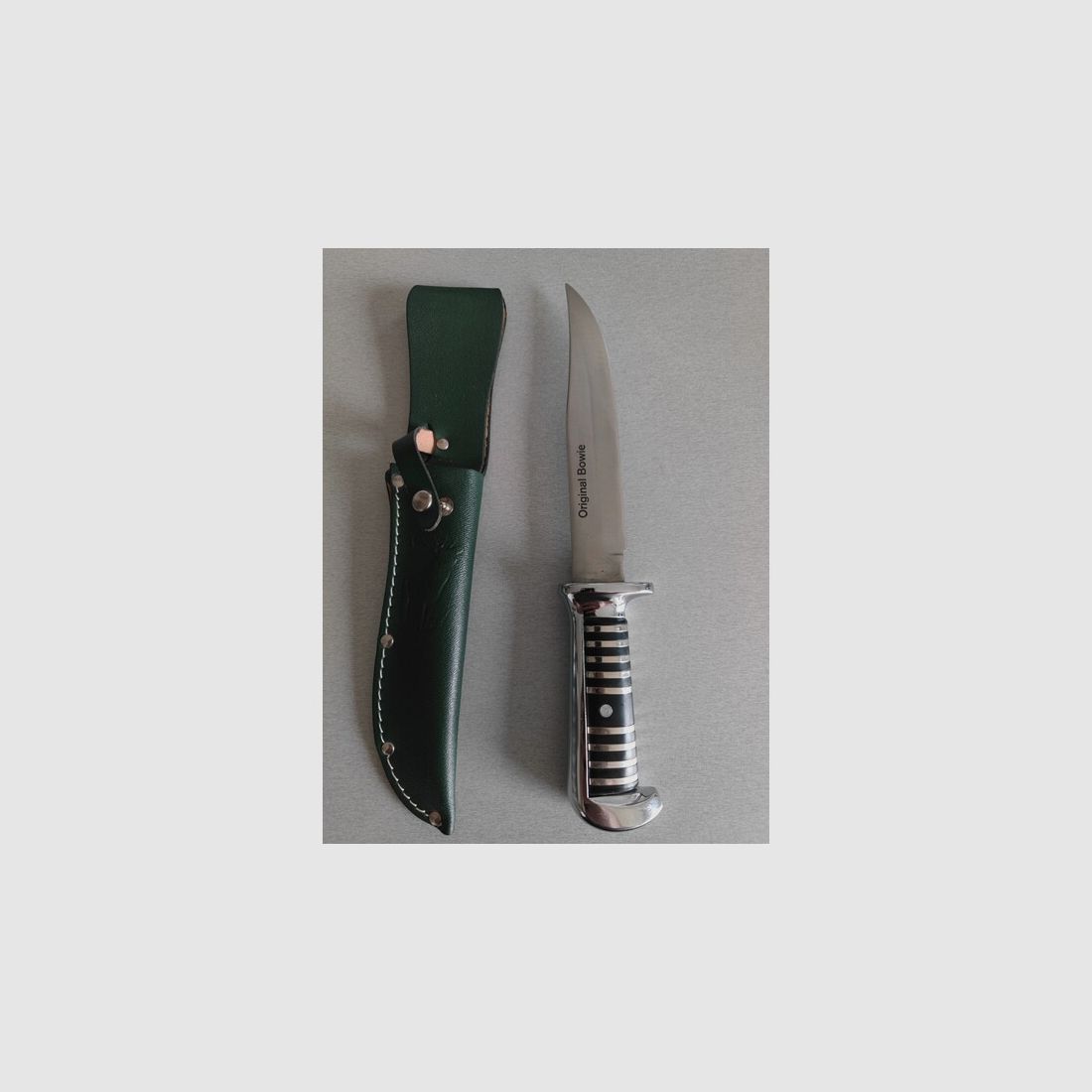 Original Bowie Messer + Klingenscheide aus Echt Leder