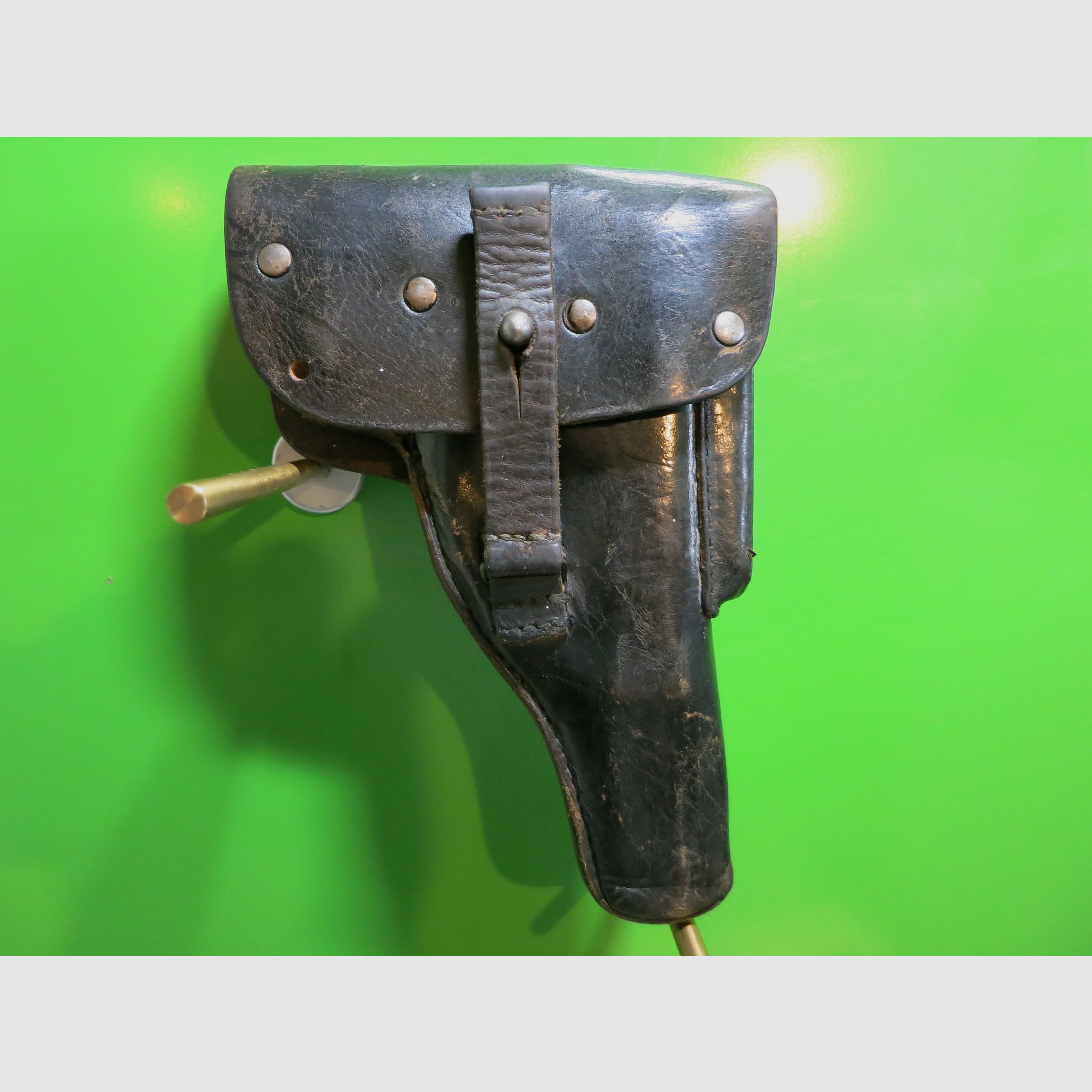 Belt holster pistol Mauser/DWM/Erfurt P38 original, leather, according to Wehrmacht #16-