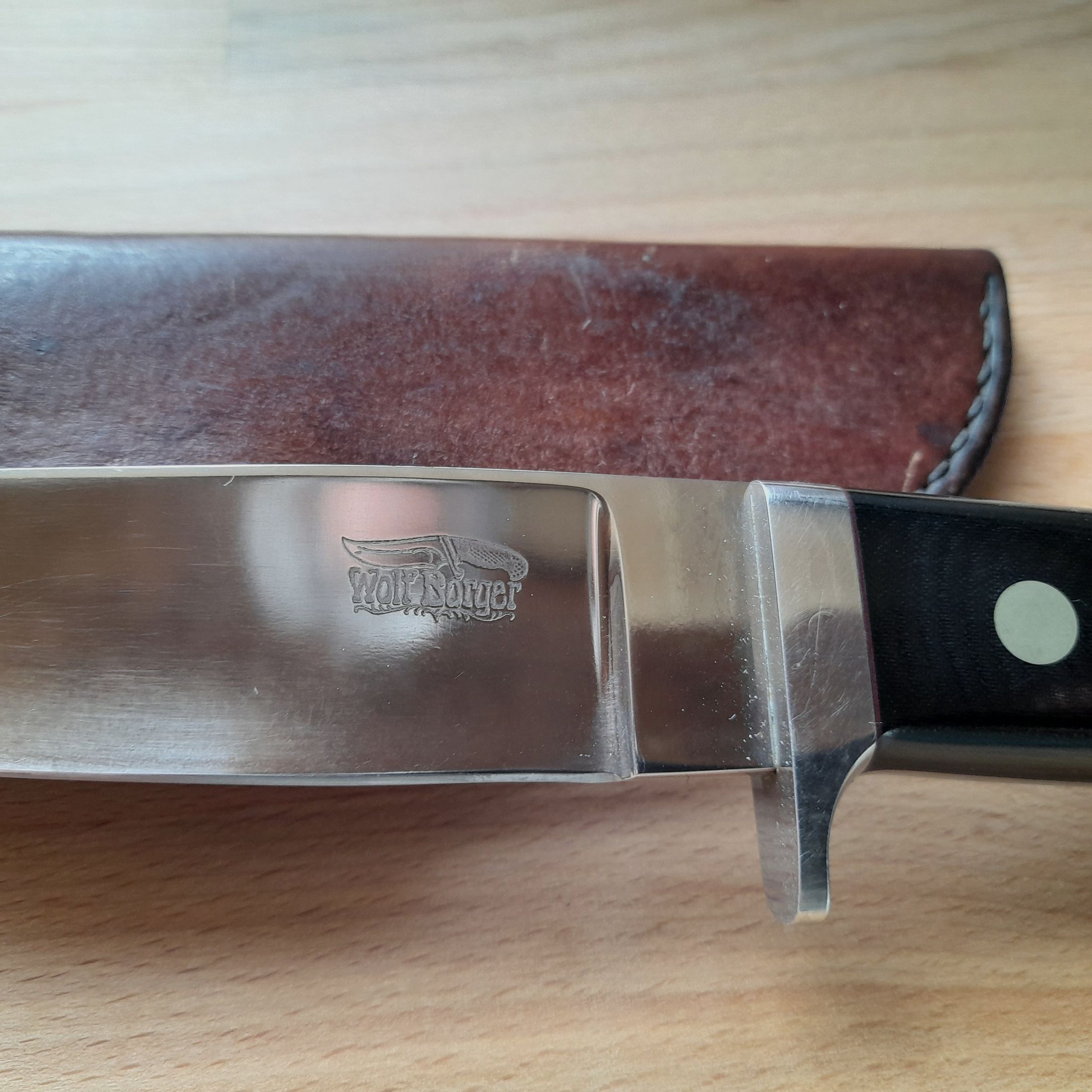 Wolf Borger Messer – vor ca. 35 Jahren auf einem Messermacher Treffen - Messe in Graben-Neudorf von ihm persönlich gekauft.