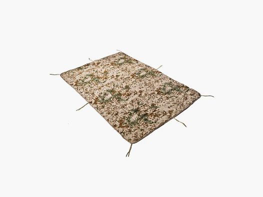Doublure de poncho (couverture matelassée) - Camouflage tropical BW - 200x150cm + Sac de rangement