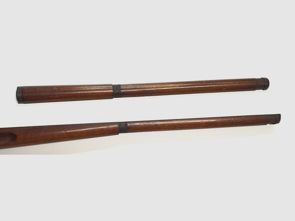 Schaft für Schweizer Infanteriegewehr / IG 1889 mit Oberholz und Beschlagteilen